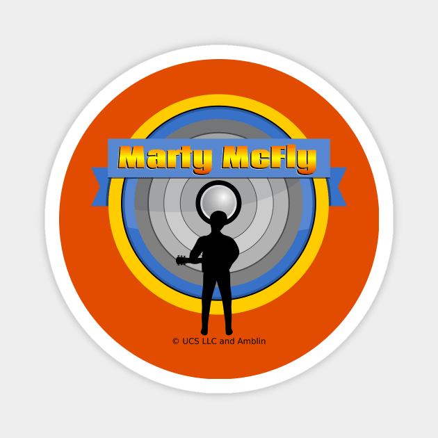 Marty McFly Guitar Magnet by LICENSEDLEGIT